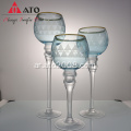 ATO Round Home Glass Decoration Crystal Candlestick